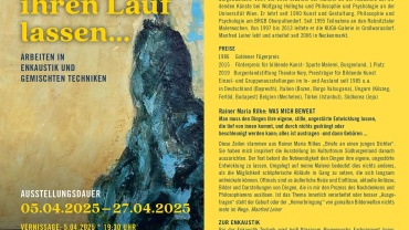Flyer "Den Dingen Ihren Lauf lassen"